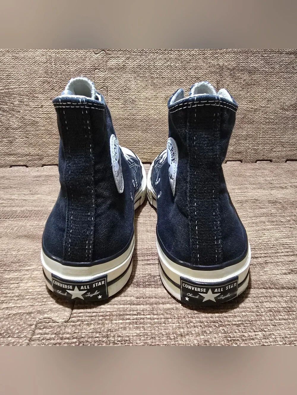 Converse Chuck 70 Hi Black Canvas High Top Sneakers 162050C Men 7.5 Women 9.5